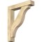 Ekena Millwork Funston Block Rough Sawn Bracket w/ Offset Brace, Douglas Fir, 6"W x 30"D x 36"H BKT0604X30X36FST05RDF - alternate 1